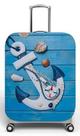 Capa para mala de viagem M, medidas max C40x A59 x P27cm estampa ancora nautica