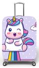 Capa para mala de viagem M, medidas max C40x A59 x P27cm Estampa Unicornio