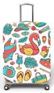 Capa para mala de viagem M, medidas max C40x A59 x P27cm Verão divertido