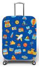 Capa para mala de viagem M, medidas max C40x A59 x P27cm Viagem azul praia
