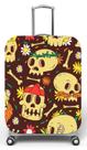 Capa para mala de viagem P Onboard, medidas max C35x A55 x P23cm Caveiras Fofas