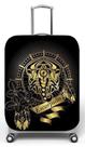 Capa para mala de viagem P Onboard, medidas max C35x A55 x P23cm Escorpião Preto e Dourado Capa para mala de viagem P Onboard, medidas max C35x A55 x P23cm Escorpião Preto e Dourado
