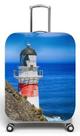 Capa para mala de viagem P Onboard, medidas max C35x A55 x P23cm Estampa Farol Nautica