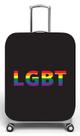 Capa para mala de viagem P Onboard, medidas max C35x A55 x P23cm Estampa Letras LGBT Capa para mala de viagem P Onboard, medidas max C35x A55 x P23cm Estampa Letras LGBT