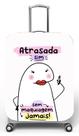 Capa para mala de viagem P Onboard, medidas max C35x A55 x P23cm Flork Atrasada sim, sem maquiagem jamais