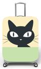 Capa para mala de viagem P Onboard, medidas max C35x A55 x P23cm Gatinho preto fundo colorido