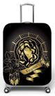 Capa para mala de viagem P Onboard, medidas max C35x A55 x P23cm Virgem Preto e Dourado
