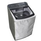 Capa Para Maquina de Lavar Electrolux LEC LEJ LED 13 kg 14 kg Abertura em Ziper Cinza