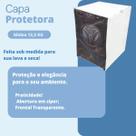 Capa para máquina de lavar midea 12.5kg wi-fi transparente