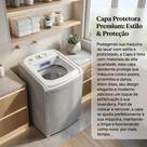 Capa Para Máquina De Lavar PVC Cinza Tamanho M Com Tampa Impermeável Proteção Total Para Consul Brastemp Colormaq Dako 10kg 11kg Lavanderia. Capa Para Máquina De Lavar PVC Cinza Tamanho M Com Tampa Impermeável Proteção Total Para Consul Brastemp Colormaq Dako 10kg 11kg Lavanderia.