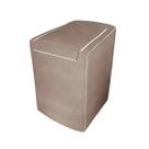 Capa para Máquina de Lavar Roupas - C/ Zíper - 12Kg a 18Kg - Bege Fosco - Adomes