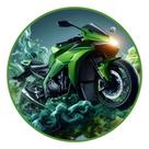 Capa Para Mini Painel 50x50cm Moto Motocross Bike Redondo Veste Fácil Decoração Cenário