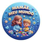 Capa Para Mini Painel Redondo 50cm Com Elástico Dia das Mães 2026 Alta Resolução Mãe Amiga Decoração