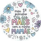 Capa Para Mini Painel Redondo 50cm Com Elástico Dia das Mães 2026 Delicada Veste Fácil Decoração