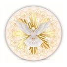 Capa Para Mini Painel Redondo 50x50cm Helanca Premium Tema Batizado Anjinho Bebê Religioso Capa Para Mini Painel Redondo 50x50cm Helanca Premium Tema Batizado Anjinho Bebê Religioso