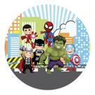 Capa Para Mini Painel Redondo Decoração em Casa Heróis Cute Infantil Menino Menina Aranha