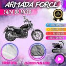 Capa para Moto DAFRA HORIZON 150 100% Forrada Forro Total Armada Force 100% Impermeável Forro Total Protege Sol Chuva Poeira Lona Proteção Automotiva
