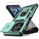 Capa para Moto G 2025 YZOK Antichoque com Suporte Giratório Verde