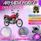 Capa para Moto HONDA CG 125 100% Forrada Forro Total Armada Force 100% Impermeável Forro Total Protege Sol Chuva Poeira Lona Proteção Automotiva