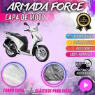 Capa para Moto HONDA SH150i 100% Forrada Forro Total Armada Force 100% Impermeável Forro Total Protege Sol Chuva Poeira Lona Proteção Automotiva