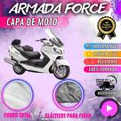 Capa para Moto SUZUKI BURGMAN 650 100% Forrada Forro Total Armada Force 100% Impermeável Forro Total Protege Sol Chuva Poeira Lona Proteção Automotiva
