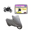 Capa Para Motos Proteção Contra Sol e Chuva Impermeável Prateada