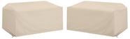 Capa para móveis Crosley Waterproof 2 peças Loveseat Tan