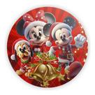 Capa Para Painel Redondo Festa Natal Estampa Natalina Com Ceia E Frase Feliz Natal Decoração Alegre