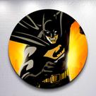 Capa para painel Super Heroi Morcego decoração festa infantil Menino tamanhos redondo mini grande