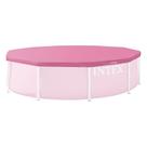 Capa para piscina redonda Intex de 10 pés para estrutura metálica com furos de drenagem Capa para piscina redonda Intex de 10 pés para estrutura metálica com furos de drenagem
