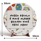 Capa Para Porta ou Painel de Mesa Decoração De Volta as Aulas Painel Em Tecido Com Elástico Capa Para Porta ou Painel de Mesa Decoração De Volta as Aulas Painel Em Tecido Com Elástico
