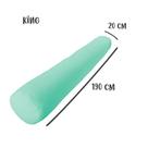 Capa para Rolo de Cabeceira King 190x20cm Verde Arrumadinho Enxovais