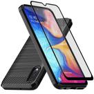 Capa para Samsung Galaxy A10E Muokctm com Vidro Temperado Preto Capa para Samsung Galaxy A10E Muokctm com Vidro Temperado Preto