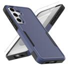 Capa para Samsung Galaxy S25 FE, Testada em Queda Grau Militar com Protetor de Tela HD, Capa Protetora de Dupla Camada Resistente e Antiderrapante para Galaxy S25 FE (Azul)