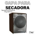 Capa para secadora brastemp 17kg elétrica transparente flex