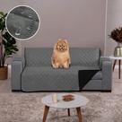Capa para Sofa Impermeável 2 e 3 Lugares Cinza-Preto