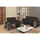 Capa para sofa padrao reclinavel de 4 lugares em dupla face impermeavel pet gatos e caes em viés e matelado com porta objetos largura do assento de 2,