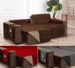 Capa para sofá retratil matelado tamanho grande 2 lugares 1,8m marrom e caqui Capa para sofá retratil matelado tamanho grande 2 lugares 1,8m marrom e caqui