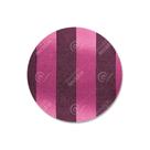 Capa para Sousplat em Tecido Jacquard Pink e Preto Listrado Tradicional