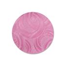 Capa para Sousplat em Tecido Jacquard Rosa Bebê Argolas Tradicional