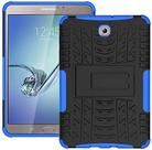 Capa para tablet DWay Galaxy Tab S2 8.0 T710 Armor Design com suporte destacável Capa protetora de camada dupla para tablet Capa traseira rígida para Samsung Galaxy Tab S2 8,0 polegadas SM-T710/T715 (azul)