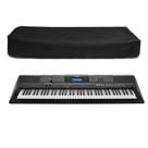 Capa Para Teclado Musical PSR SX600 L100cm P41cm A13cm Preto Capa Para Teclado Musical PSR SX600 L100cm P41cm A13cm Preto