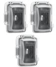 Capa para tomada elétrica Bates Choice, kit com 3 unidades, 1 módulo, resistente às intempéries Capa para tomada elétrica Bates Choice, kit com 3 unidades, 1 módulo, resistente às intempéries