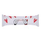 Capa para Travesseiro de Corpo Estampada Aconchego 1,30m x 38cm 01 Peça Capa para Travesseiro de Corpo Estampada Aconchego 1,30m x 38cm 01 Peça
