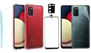Capa + Pelicula 3D + Pel Camera + Pel Traseira Para Galaxy A03s Capa + Pelicula 3D + Pel Camera + Pel Traseira Para Galaxy A03s