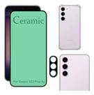 Capa + Película 9D Cerâmica + Película Câmera para Galaxy S23 PLUS