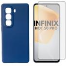 Capa + Pelicula Vidro 3D Compativel Com Infinix Hot 50 Pro Capa + Pelicula Vidro 3D Compativel Com Infinix Hot 50 Pro
