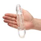 Capa Peniana transparente com Anel de Escroto com 1,5 cm de Extensão Soulsex Capa Peniana transparente com Anel de Escroto com 1,5 cm de Extensão Soulsex