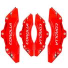 Capa Pinça Freio Corolla Vermelho kit c/ 4 unid