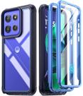 Capa Poetic Moto G Stylus 5G 2025 azul Clear Drop testada Capa Poetic Moto G Stylus 5G 2025 azul Clear Drop testada